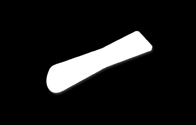 05 12108 Shoe horn Plastic : Specify white or black Dimensions : 5 3 / 8" X 1 5 / 8" Ad space : 2" X 1" Weight