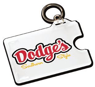 68 10457 White White 10457 Card holder for 2 cards with key-ring Plastic :