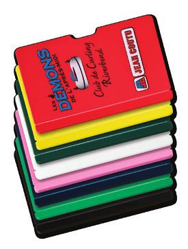 10458 Thin Card holder Plastic : Specify white, black,