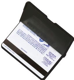 28 10461 vertical thin card holder Plastic : Specify
