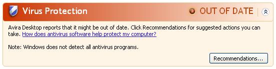 FAQ, Tips In order for the Windows Security Center to recognize your Avira product as upto-date, an update must be performed after installation.