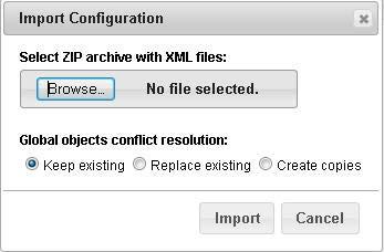 See the Exporting the Configuration File section for more information.