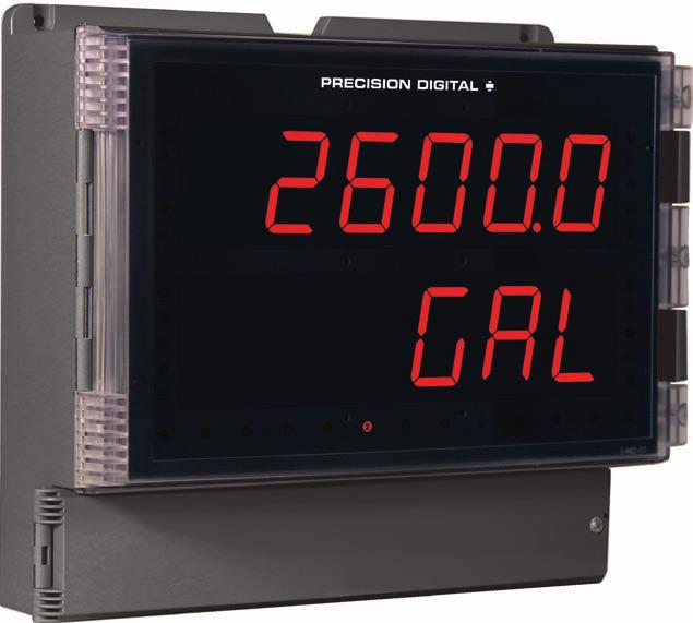 PD2-6000 Large Display Dual-Line 6-Digit Process Meter Actual Size Digit process Large 1.
