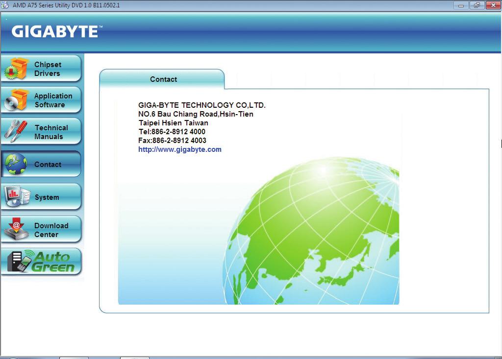 3-4 Contact For the detailed contact information of the GIGABYTE