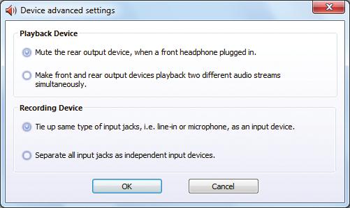 click the tool icon on the Speaker Configuration tab.