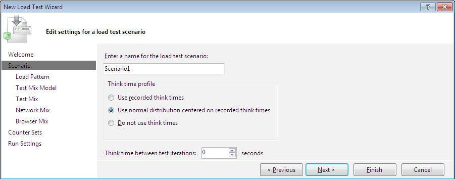 Load Testing Think time The think time is the time taken by the user to navigate between web pages. These times are useful for the Load Test to simulate the test accurately.
