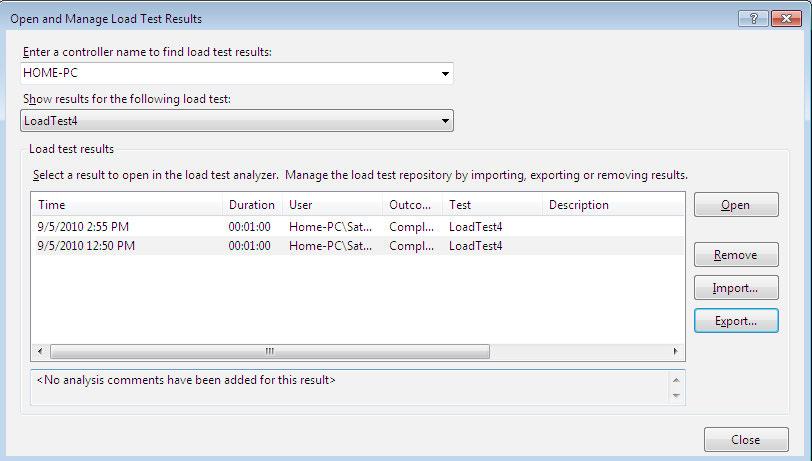 Load Testing 8. Now start creating the Load Test using the new test settings and start running the Load Test.