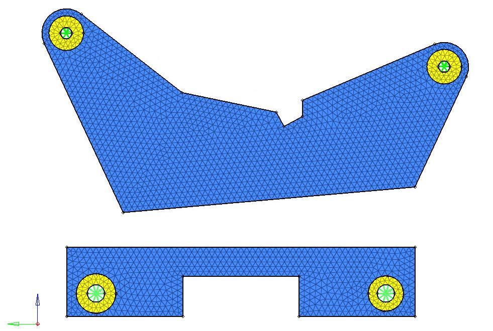 As shown in Figure 17, the top surface of the simplified LCA were coupled with the bottom surface of the simplified UCA.
