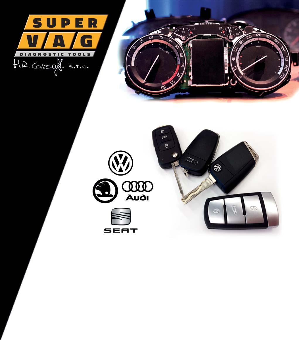 EN SuperVAG KEY - application list Professional diagnostic tool and Lockmisth solution for VAG cars (VW, Skoda, Seat and Audi).