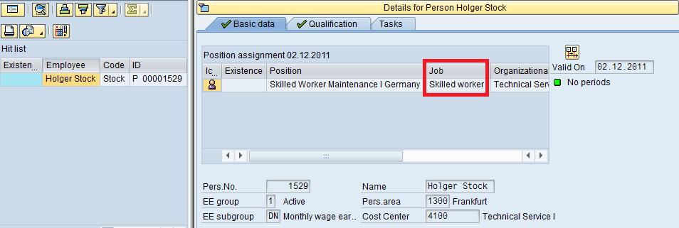 Ch 2 Handling Engineers 20 Replication of Engineer Types (Jobs) For the integration of SAP HCM and FSE the engineer type is mapped to the job to which the engineer/employee is linked via the