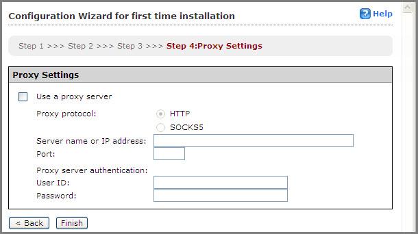 Trend Micro Smart Protection Server 3.3 Administrator's Guide 10. Specify proxy settings if your network uses a proxy server. 11.