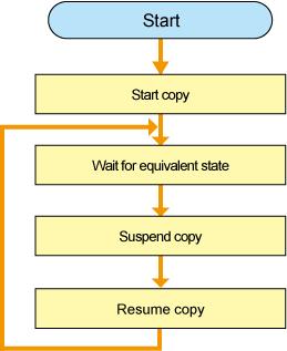 Start copy Click [Start Forward Remote Copy[REC]] in the copy group to start