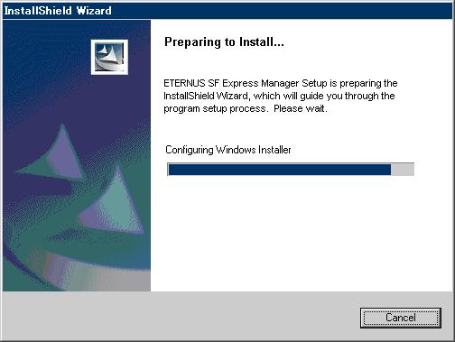 2. Open the [Start] > [All programs] > [ETERNUS SF Express Manager] menu and then execute "Uninstall".