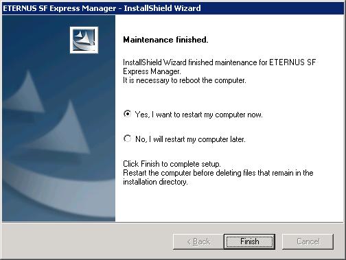 5. Start the uninstall. The file transfer in progress can be viewed on the [Setup Status] window. 6.
