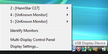 Configuring the USB Video Adapter Look for the USB Video Adapter icon ( ) on your Windows System Tray (next to clock).