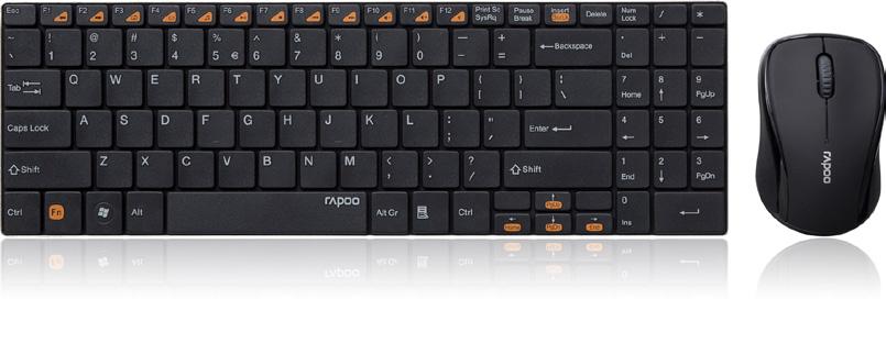 Wireless Optical Combo X1800 Spill-resistant keyboard design