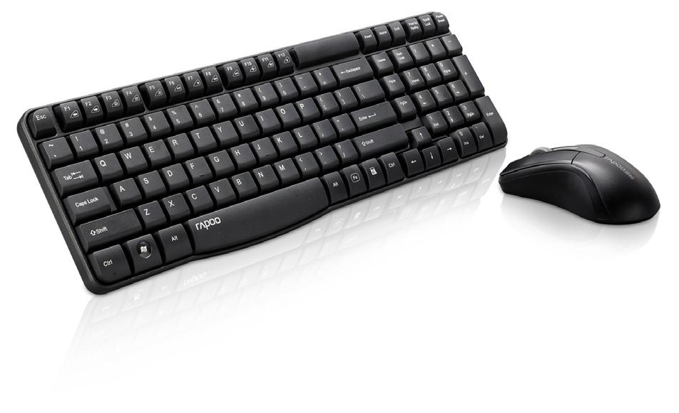 Spill-resistant keyboard design optical mouse Up to 12 months