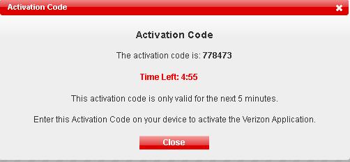 46 The following will pop-up: Enter the activation