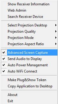 8 Advanced Screen Capture Click the Advanced Screen Capture, you will be able to see tip windows