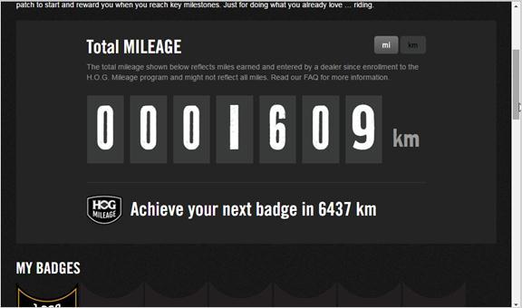 MILEAGE SUBMISSIONS AND BADGE AWARDS ONLINE 4.