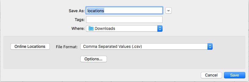 On Excel, Google Sheets or other spreadsheet editor:. Open the file you just downloaded.