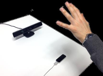 it/downloads/ gesture. The performed gestures have been acquired at the same time with both a Leap Motion device and a sensor. The database contains 10 different gestures (see Fig.