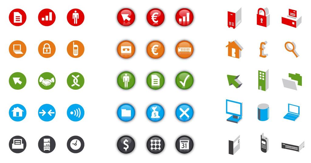 Graphics & Typeface Flat Bubble 3-D RED ORANGE GREEN BLUE GRAY Download Icon Library at: http://innerweb.novell.com/brandguide How to Add Novell Icons to OpenOffice Gallery: 1. Go to the Tools menu 2.
