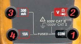 Voltage, Resistance and Continuity port. This is commonly used option.