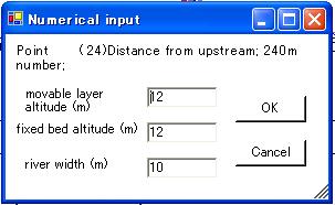Input(3) Double-click Numerical input screen While dragging You can also change