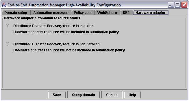 Saing the high-aailability configuration To sae your entries, click Sae on the configuration dialog.