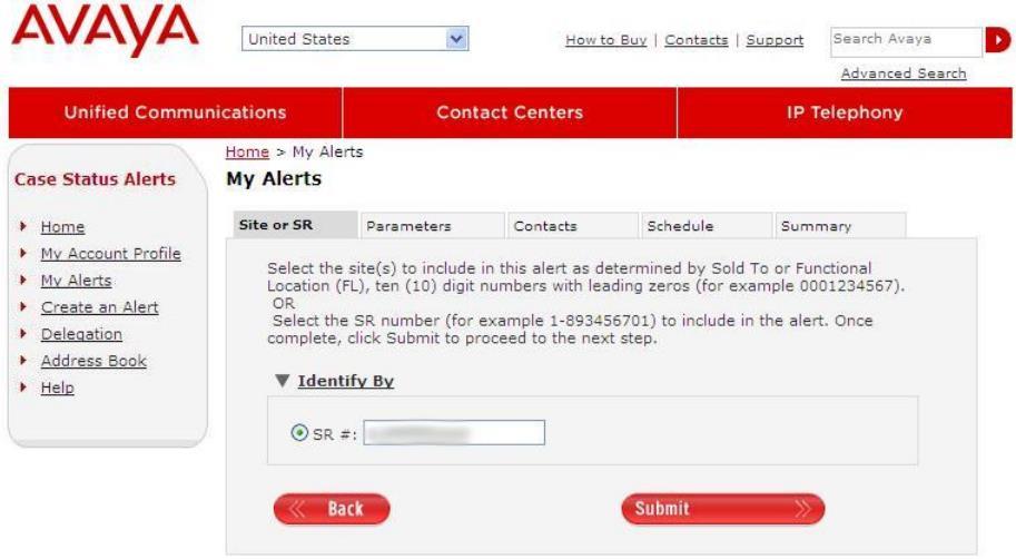 Add From List button gives the user the ability to add Sold To s to the alert similar to creating a new alert.