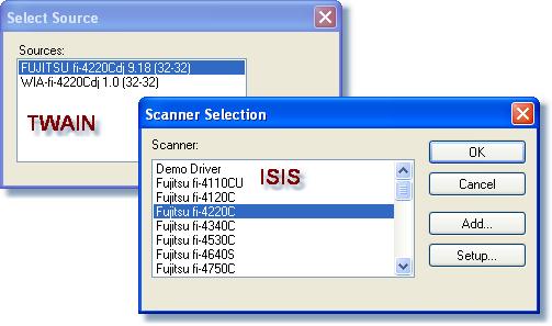Batch Scanning Select Scanner: Scanner Settings: By clicking on Select Scanner button, a list of