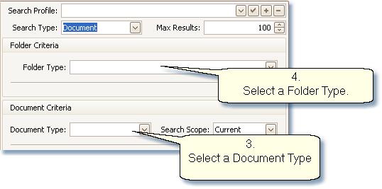 Select an option from the Document Type drop-down.