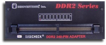 7.6 RAMCHECK DDR2 ADAPTER The RAMCHECK DDR2 adapter (p/n INN-8668-12) is the latest advanced memory test adapter for RAMCHECK.