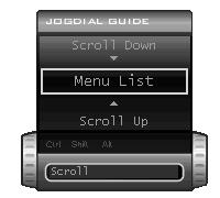 Change text in this variable definition to document title. 1 Rotate the center Jog Dial control to select the item you want, then press the center Jog Dial control.