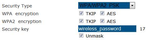 4.3.5 Changing wireless security First, you need to log in to the Web admin UI of the wireless range extender. See Section 4.1.