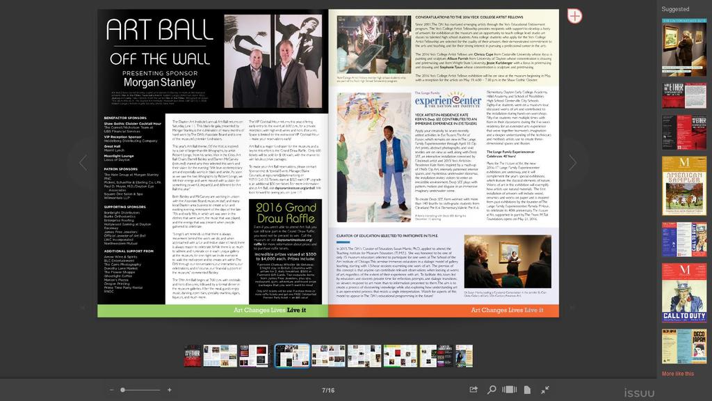 INTERACTIVE CONTENT: You may also share pages from the Member Magazine to social media by using