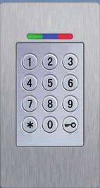 SECURY Solid Automatic, brass handle, & 45mm SECUREconnect plate series 200, Fingerprint Scanner or Code Keypad, DOOR FRAME DOOR LEAF Potential-free contact for