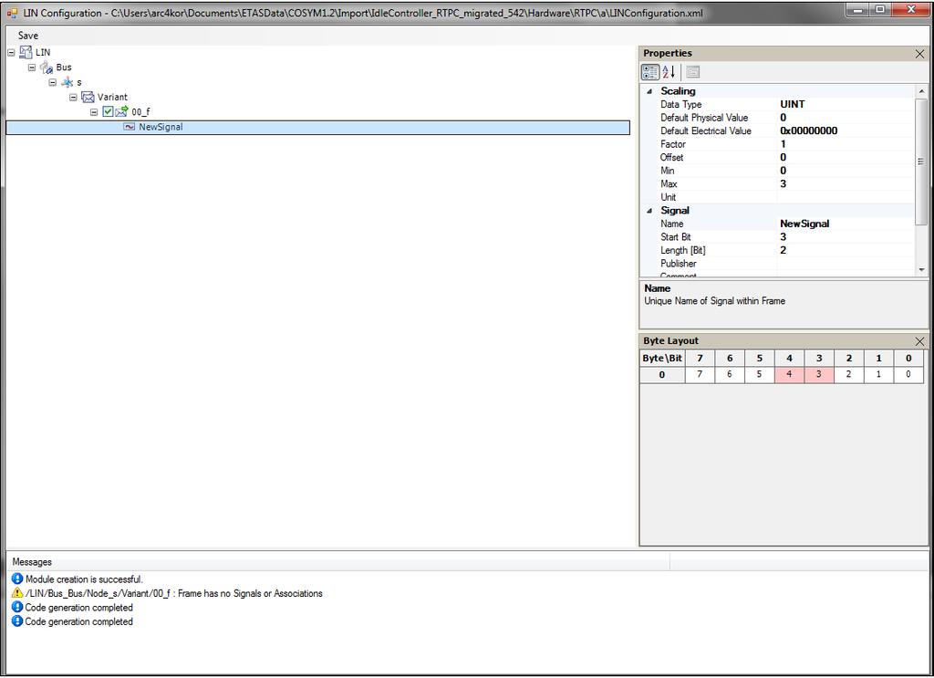 ETAS Working with LIN Editor Right-click on a target. A context menu is displayed as shown in the image below. Click Create LIN Module. "Create LIN Module" dialog box is displayed.