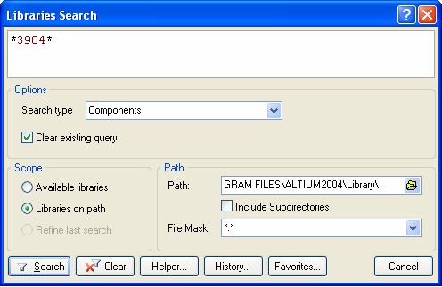 Work through the following steps to locate and add the libraries you will need for the tutorial circuit. First we will search for the transistors, both of which are type 2N3904. 1.