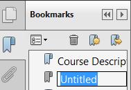 Go to the page where you want to set a bookmark. 3. Verify the zoom level is what you want it to be 4. Press Ctrl-B on your keyboard or right click on the PDF file and choose Add Bookmark 5.