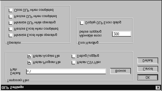 106 Using the Off-line Programming tool Saving items from the Error list to the workbook On the Errors dialog box, click Save.