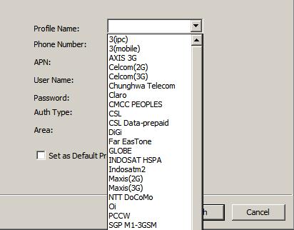Section 3 - Device Setup using D-Link Connection Manager (Windows) New Profile Before starting, if the mobile service provider associated with your SIM card is listed in the preset profile list, you