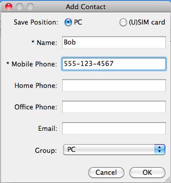 Section 4 - Device Setup using D-Link Connection Manager (MAC OS) Contact Management The DIR-457/DIR-457U contacts manager displays all the contacts on the SIM Card.