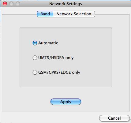 Section 4 - Device Setup using D-Link Connection Manager (MAC OS) Profile Settings The Profile Settings page allows you to manually change your Band and Network setting in case your DIR-457/DIR-457U