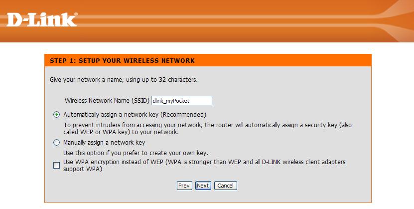 Section 5 - WEB Configuration Enter the SSID (Service Set Identifier). The SSID is the name of your wireless network. Create a name using up to 20 characters. The SSID is casesensitive.