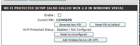 There are two options for establishing the WPS connection: PIN: In order to use this method you must know the wireless client s 8 digit PIN and click Connect.