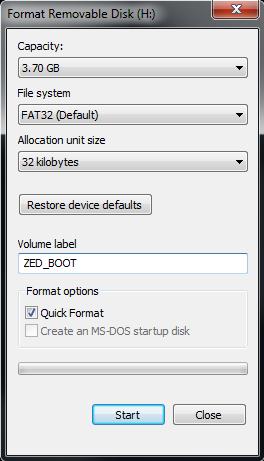 Figure 1 Windows Prompt for Scanning and Fixing an SD Card The Zynq BootROM is capable of interpreting the FAT32 file system for SD card boot mode.
