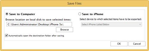 8. Select Save to Computer option if you want to save the recovered files to your computer. Click Browse and select a destination for saving the recovered files and click OK. 9.