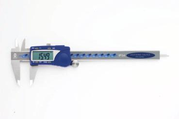 Three Reading Digital Caliper DFC Series Extra large, easy-to-read display High measuring speed: 120" per second Read and convert in inch, metric and fractions Stainless steel frame with extra smooth